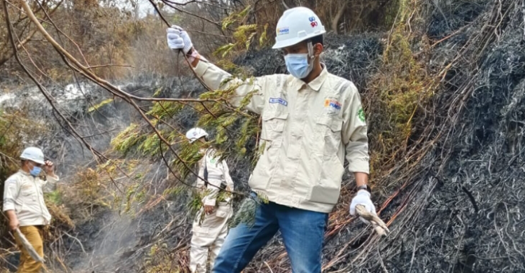 Bantu Atasi KARHUTLA, PLN Indonesia Power Berikan Bantuan di Beberapa Wilayah Lokasi Titik Api 