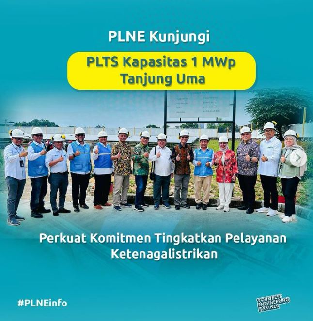 Perkuat Komitmen Tingkatkan Layanan dan Produk Ketenagalistrikan, PLNE Kunjungi PLTS Tanjung Uma 1 MWp Batam